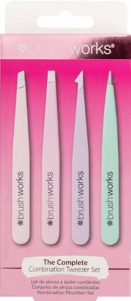 Brushworks Set di pinzette Combination Pastel (4 pz)