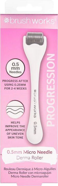 Brushworks Micro Needle Derma Roller 0.5mm (1 pc)