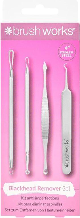 Brushworks Blackhead & Blemish Remover Set Mitesserentferner (4 Stk)