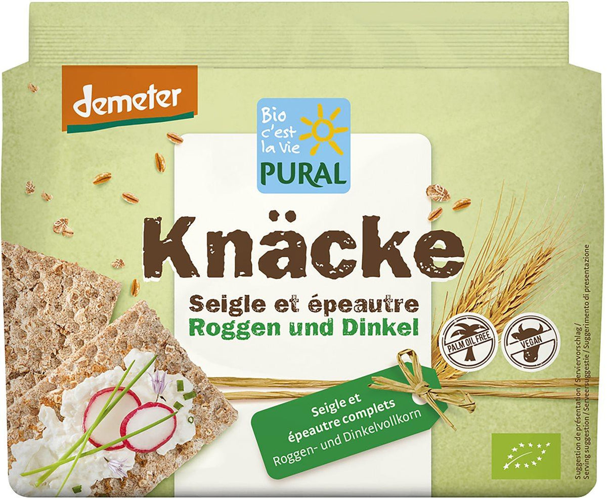 PURAL Knäckebrot Roggen Dinkel Demeter (250g)