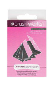 Brushworks Charcoal Blotting Papers Mattierungspapier (100 Stk)