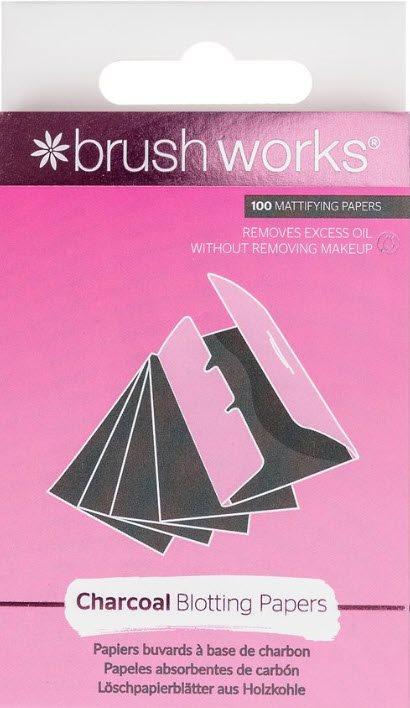 Brushworks Papiers matifiants au charbon (100 pcs)