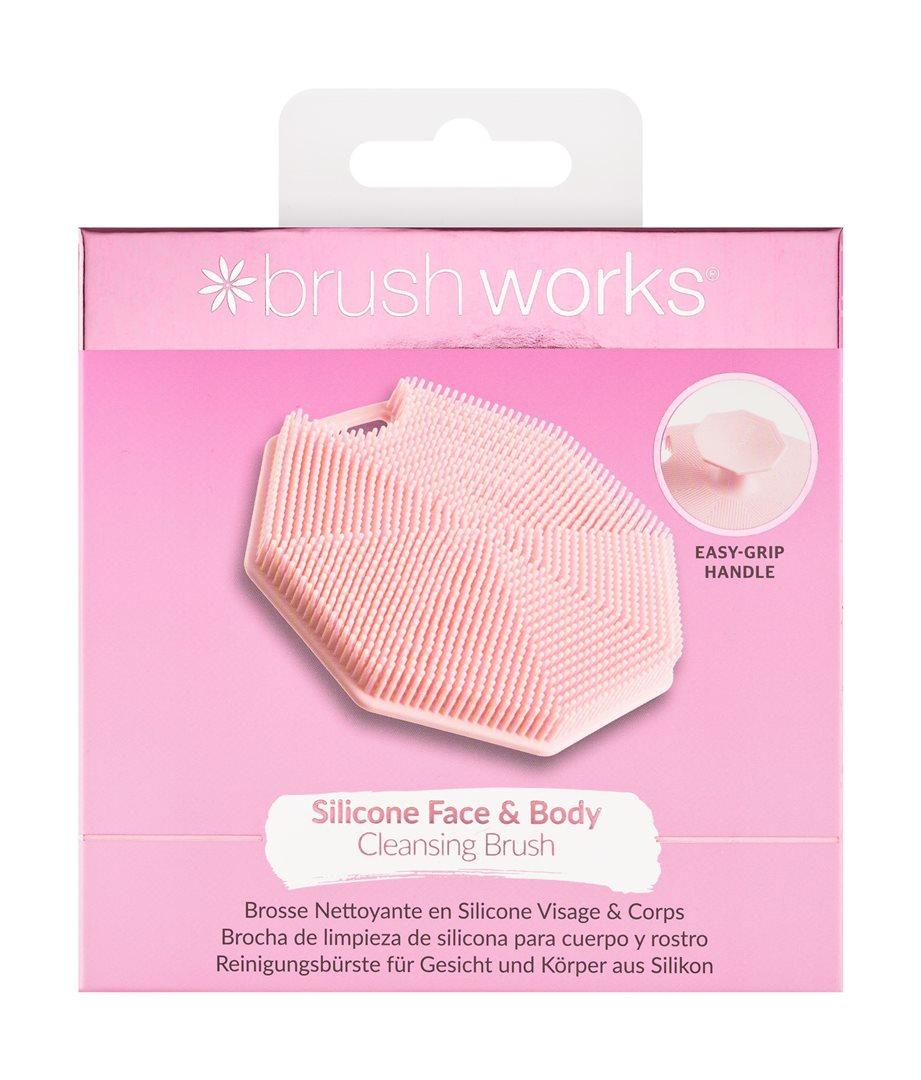 Brushworks Silicone Face & Body Cleansing Brush (1 Stk)