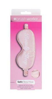 Brushworks Satin Sleep Mask Masque de sommeil rose (1 pce)
