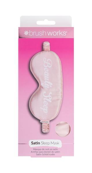 Brushworks Satin Sleep Mask Masque de sommeil rose (1 pce)