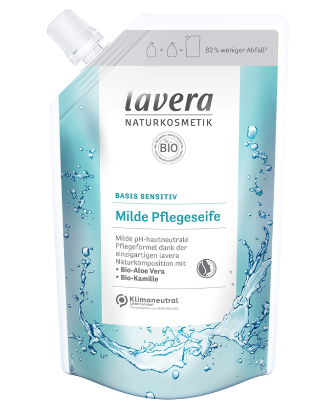 Lavera Nachfüllbeutel basis sensitv milde Pflegeseife (500ml)