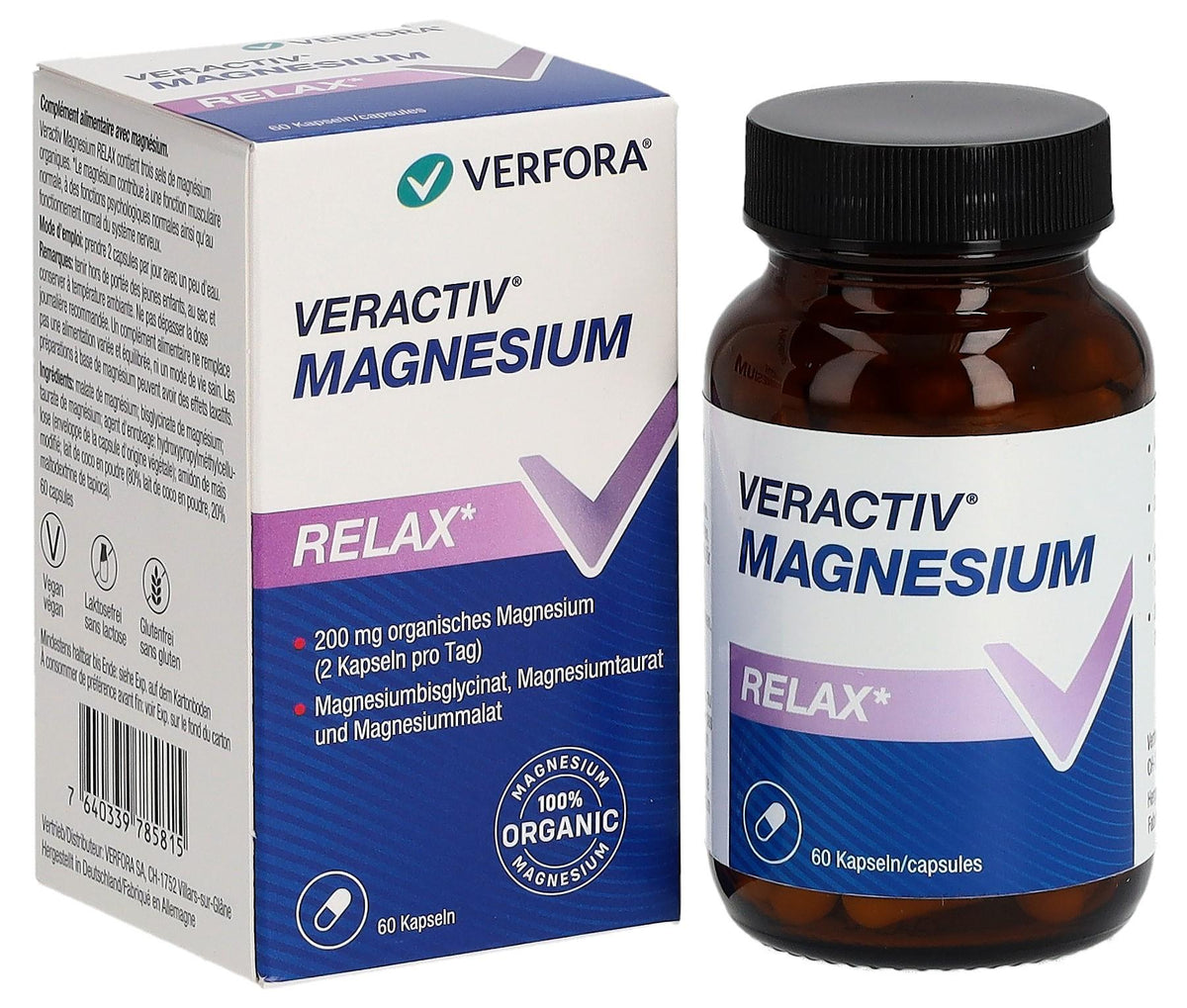VERACTIV Magnesium Relax Capsules (60 pcs)