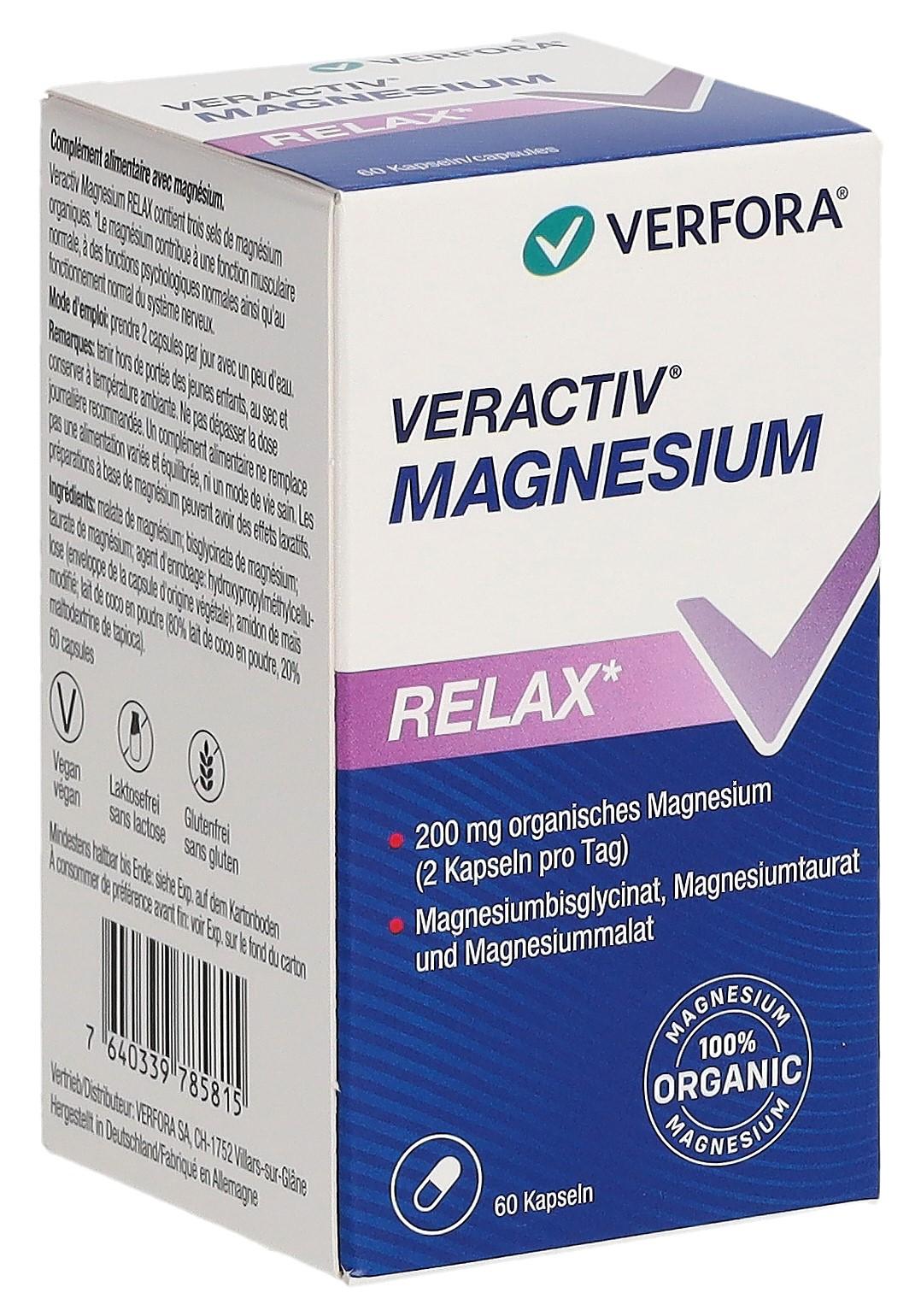 VERACTIV Magnesium Relax Capsules (60 pcs)