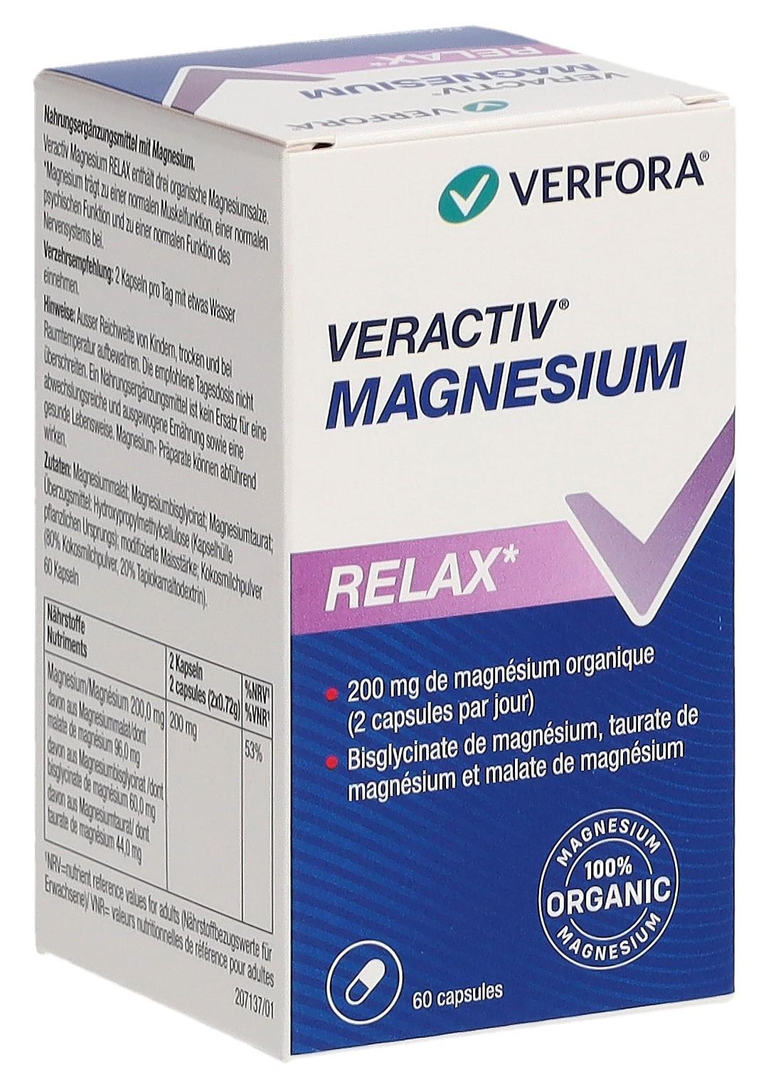 VERACTIV Magnesium Relax Capsules (60 pcs)