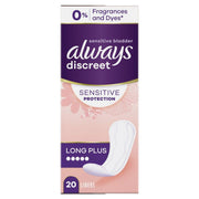 always Discreet Inkontinenz Slipeinlagen Sensitive Long Plus (20 Stk)