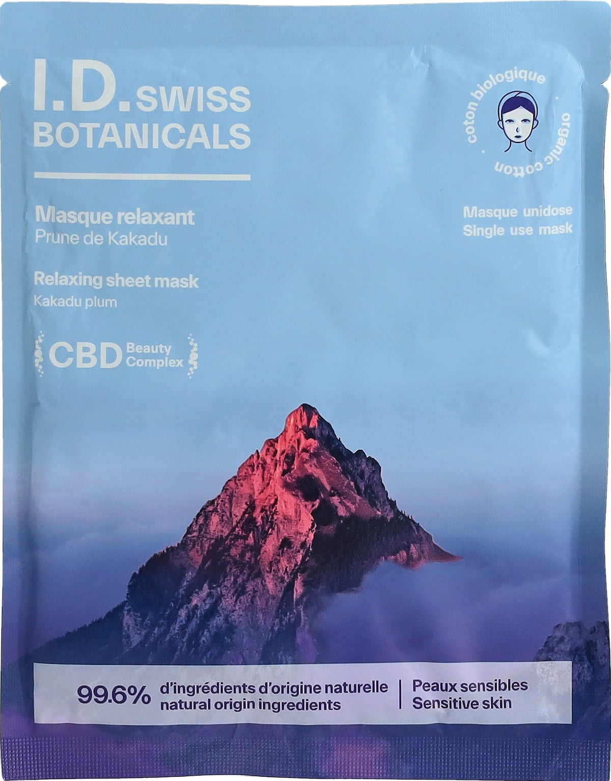 I.D. Swiss Botanicals Masque en tissu relaxant (20ml)