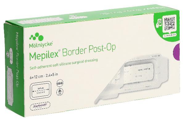 Mepilex Border Post-Op Pansement complet 6x12cm (10 pces)