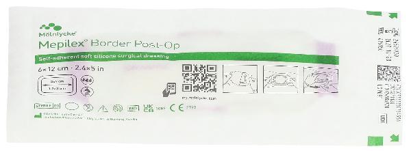 Mepilex Border Post-Op Pansement complet 6x12cm (10 pces)