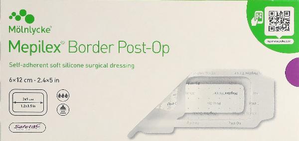 Mepilex Border Post-Op Pansement complet 6x12cm (10 pces)