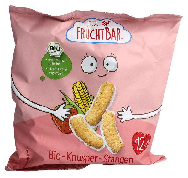 FRUCHTBAR Organic Crunchy Sticks Millet, Strawberry, Corn (30g)