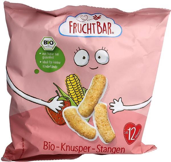 FRUCHTBAR Organic Crunchy Sticks Millet, Strawberry, Corn (30g)