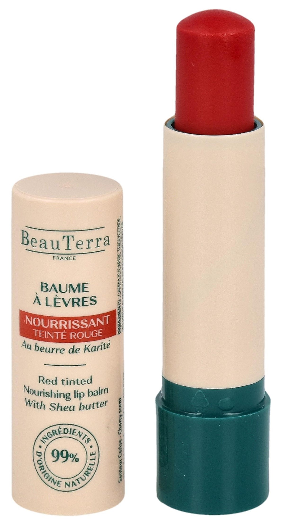 BeauTerra Lippenbalsam pflegend rot (4g)