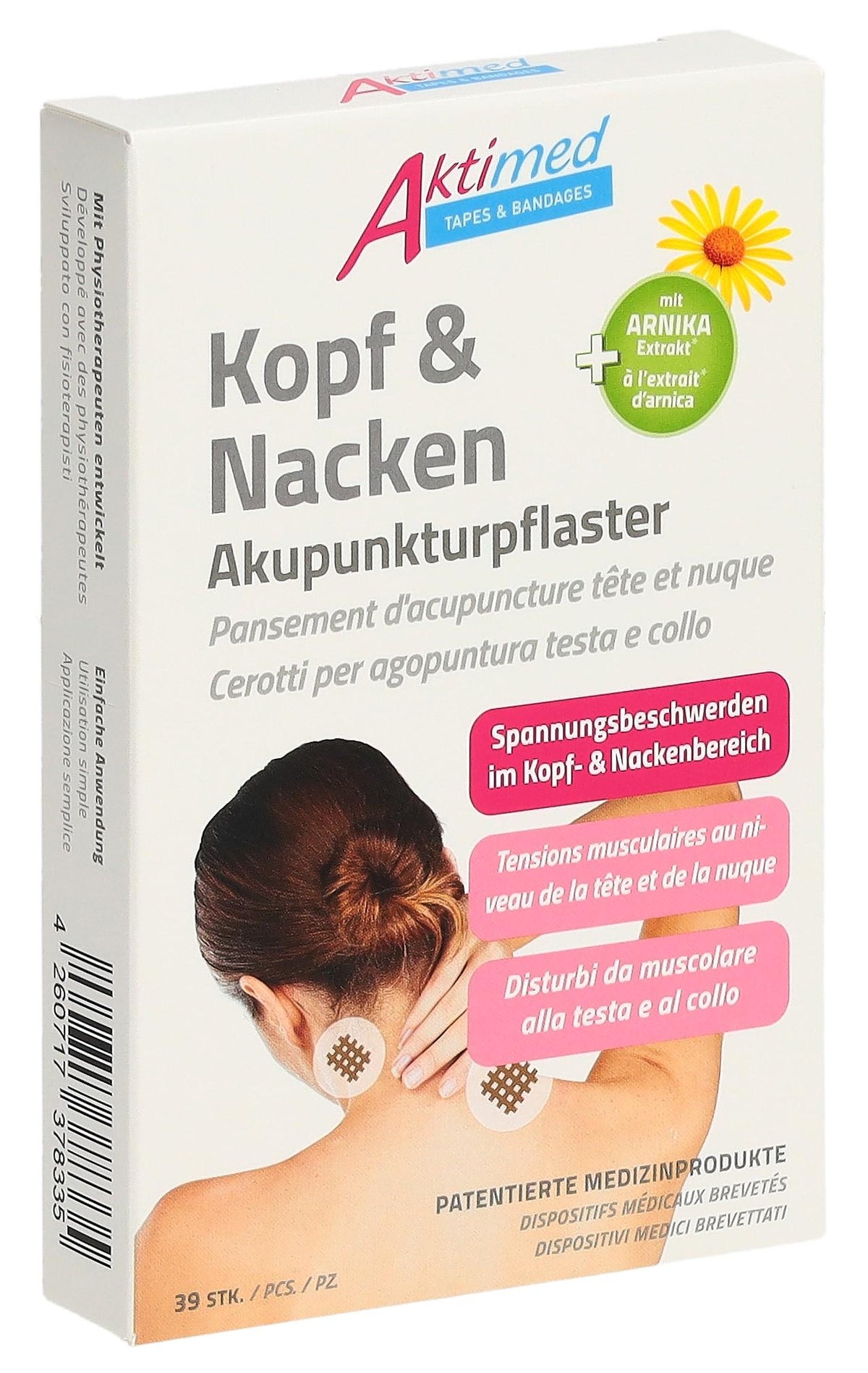 Aktimed Acupuncture Patches Head and Neck (39 pcs)