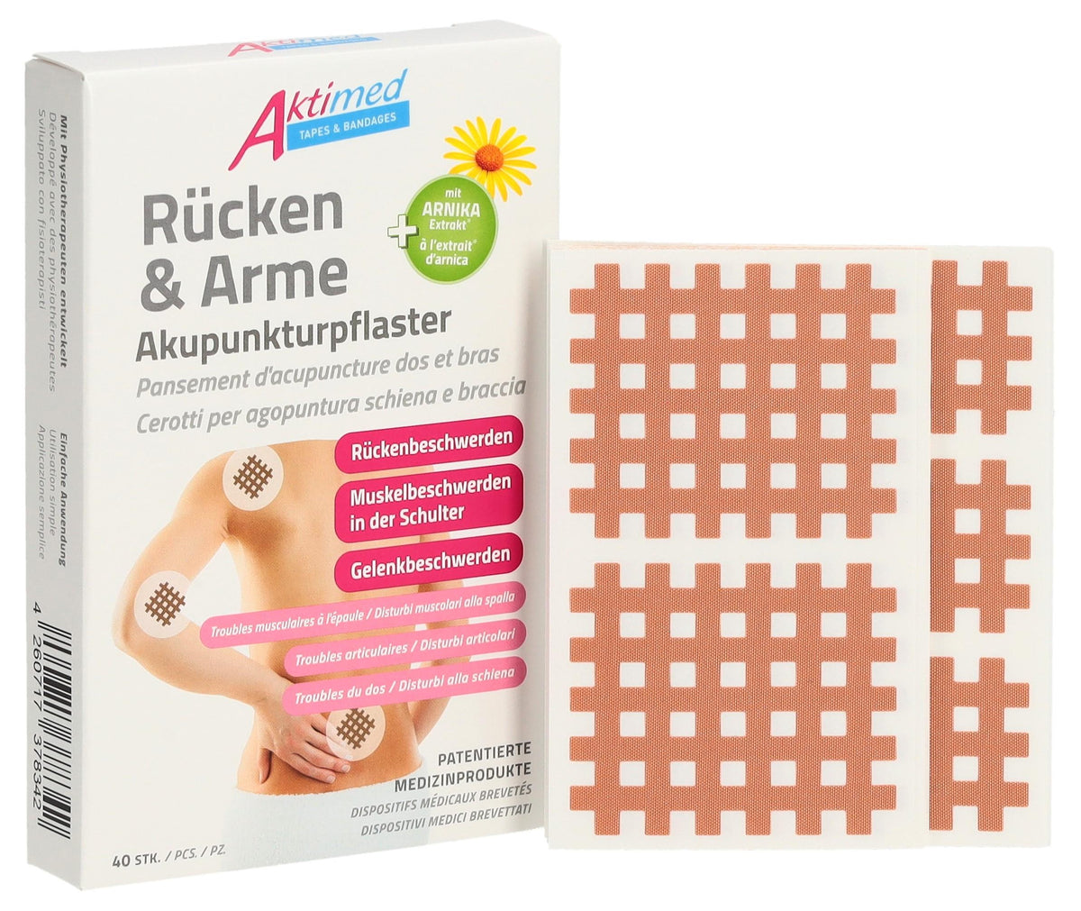 Aktimed Acupuncture Patches Back and Arms (40 pcs)