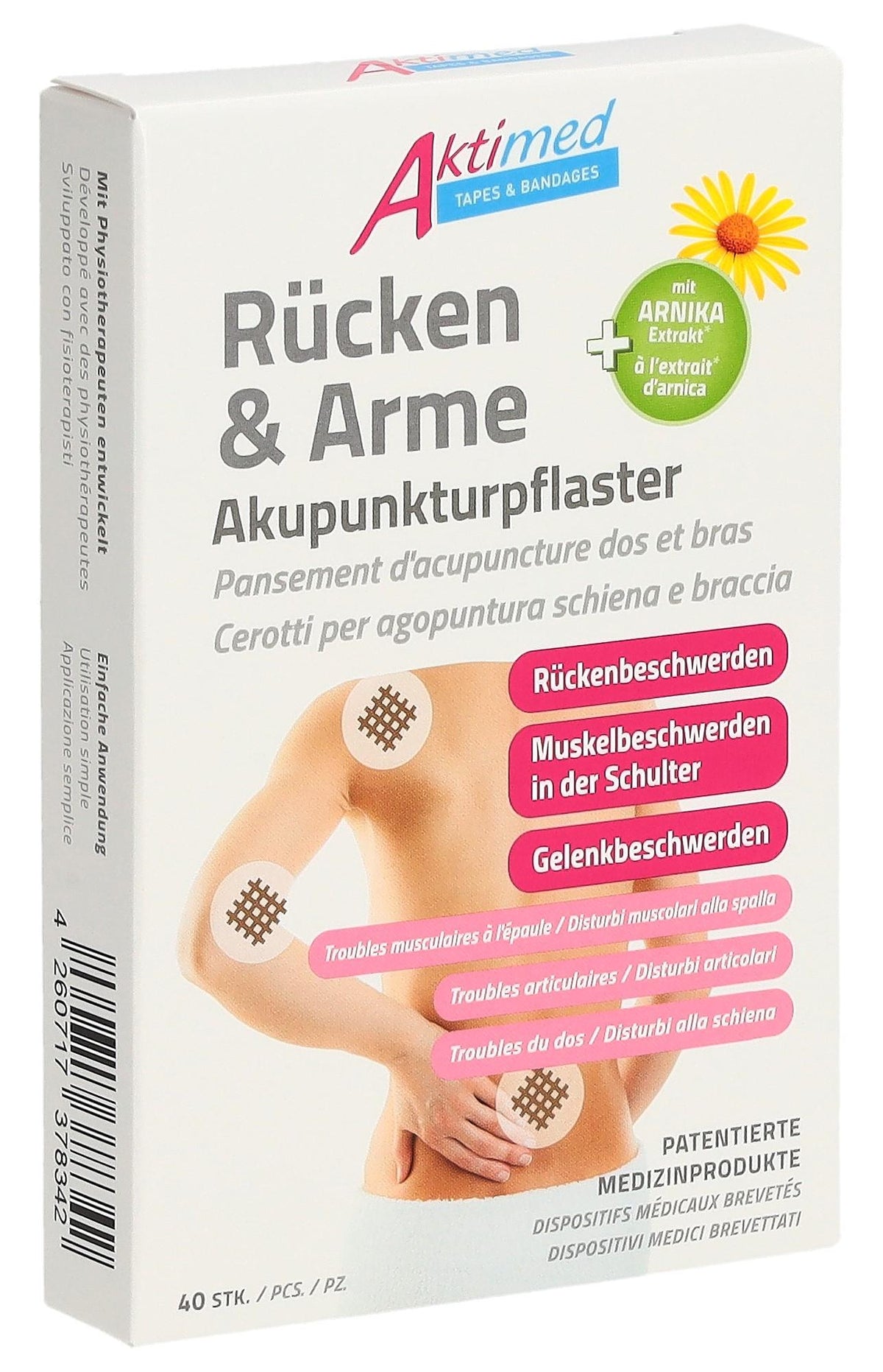 Aktimed Acupuncture Patches Back and Arms (40 pcs)