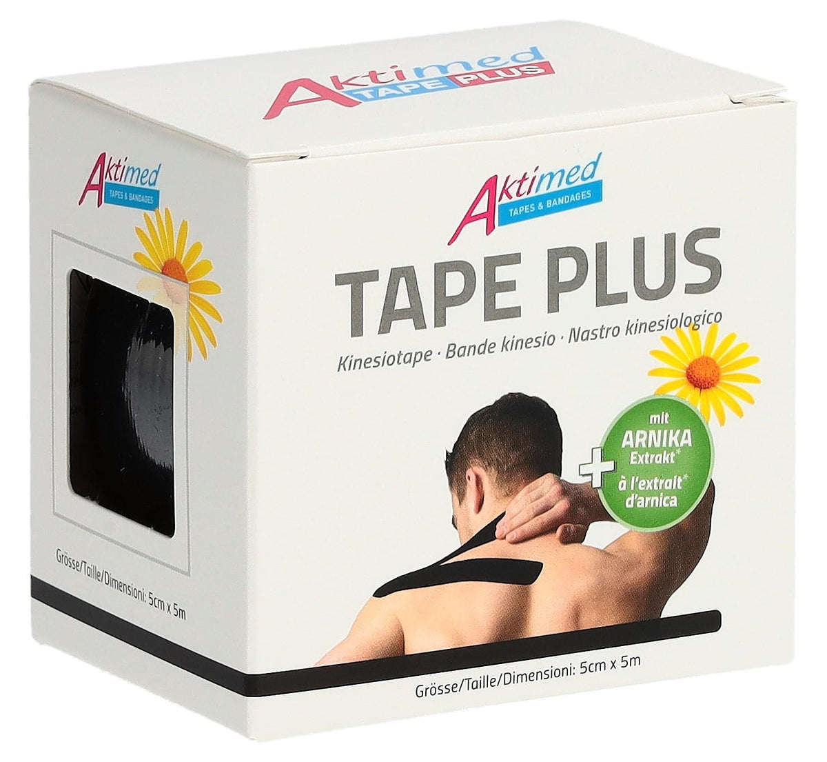Aktimed Tape Plus Kinesiology Tape black (5cm x 5m)