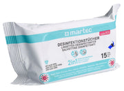 Martec Desinfektionstücher 2in1 (15 Stk)