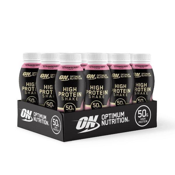 Optimum Nutrition High Protein Shake Strawberry (12 x 330 ml)
