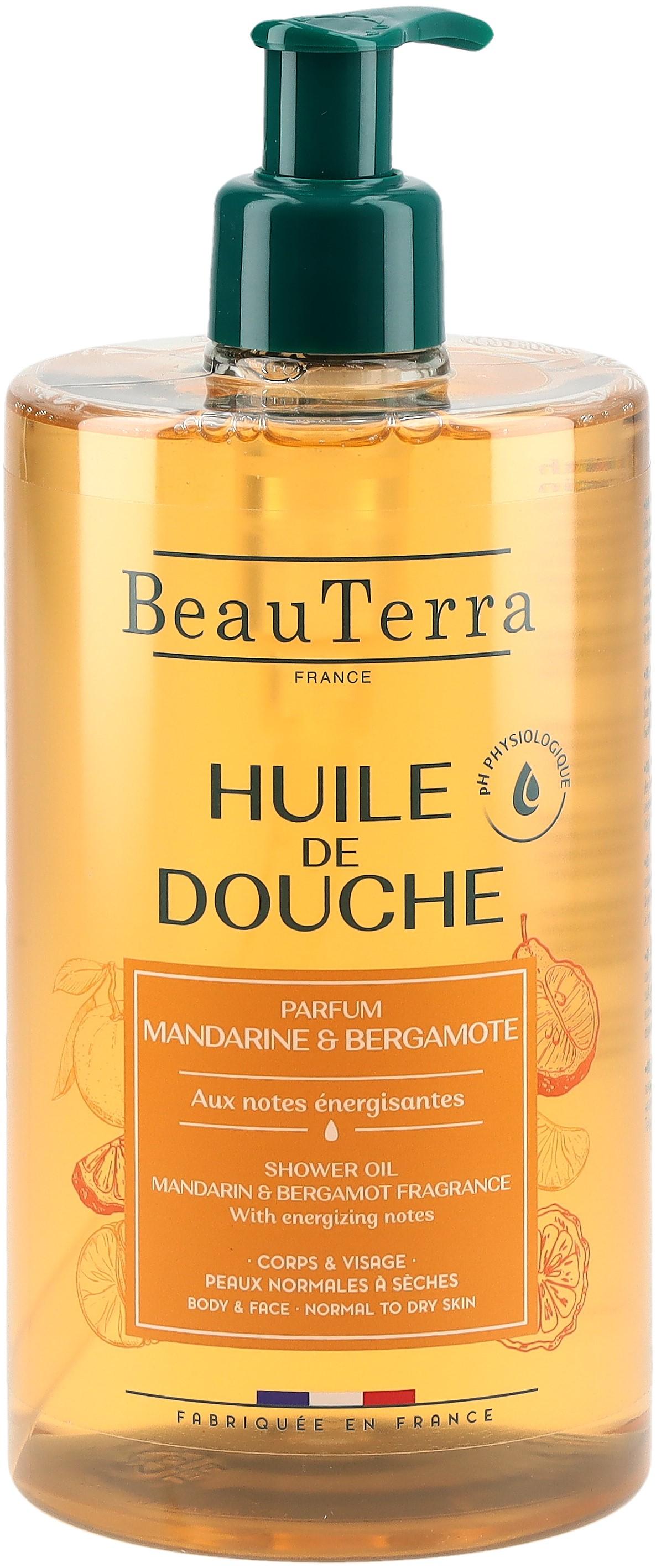 BeauTerra Huile de douche Mandarine & Bergamote (750ml)