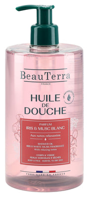 BeauTerra Olio doccia Iris & Muschio bianco (750ml)