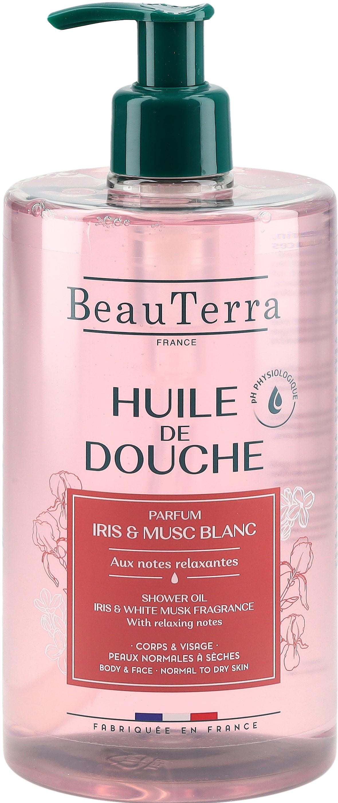 BeauTerra Olio doccia Iris & Muschio bianco (750ml)
