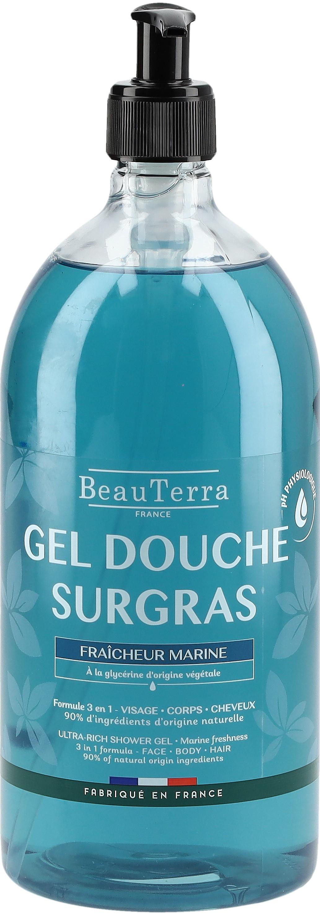 BeauTerra Rich Shower Gel Sea Freshness (1000ml)