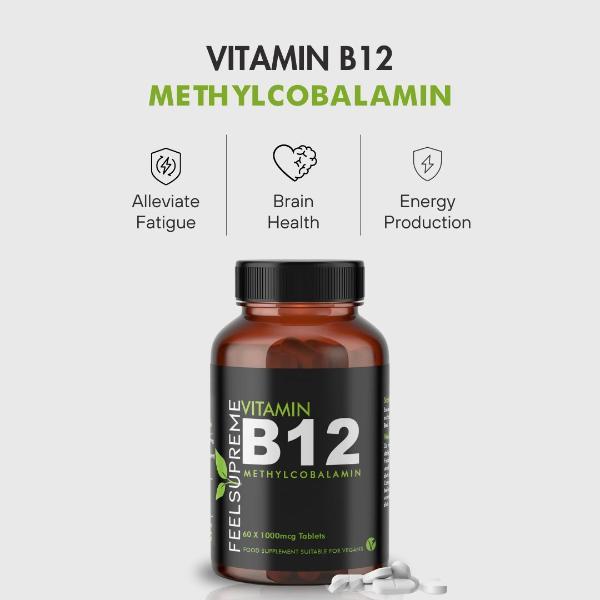 Feel Supreme Vitamin B12 Methylcobalamin (60 pcs)