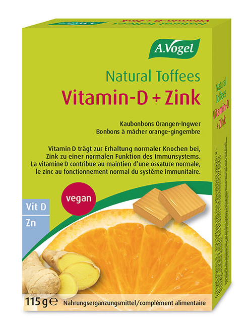 A. Vogel Natural Toffees Vitamin-D + Zink (115g)