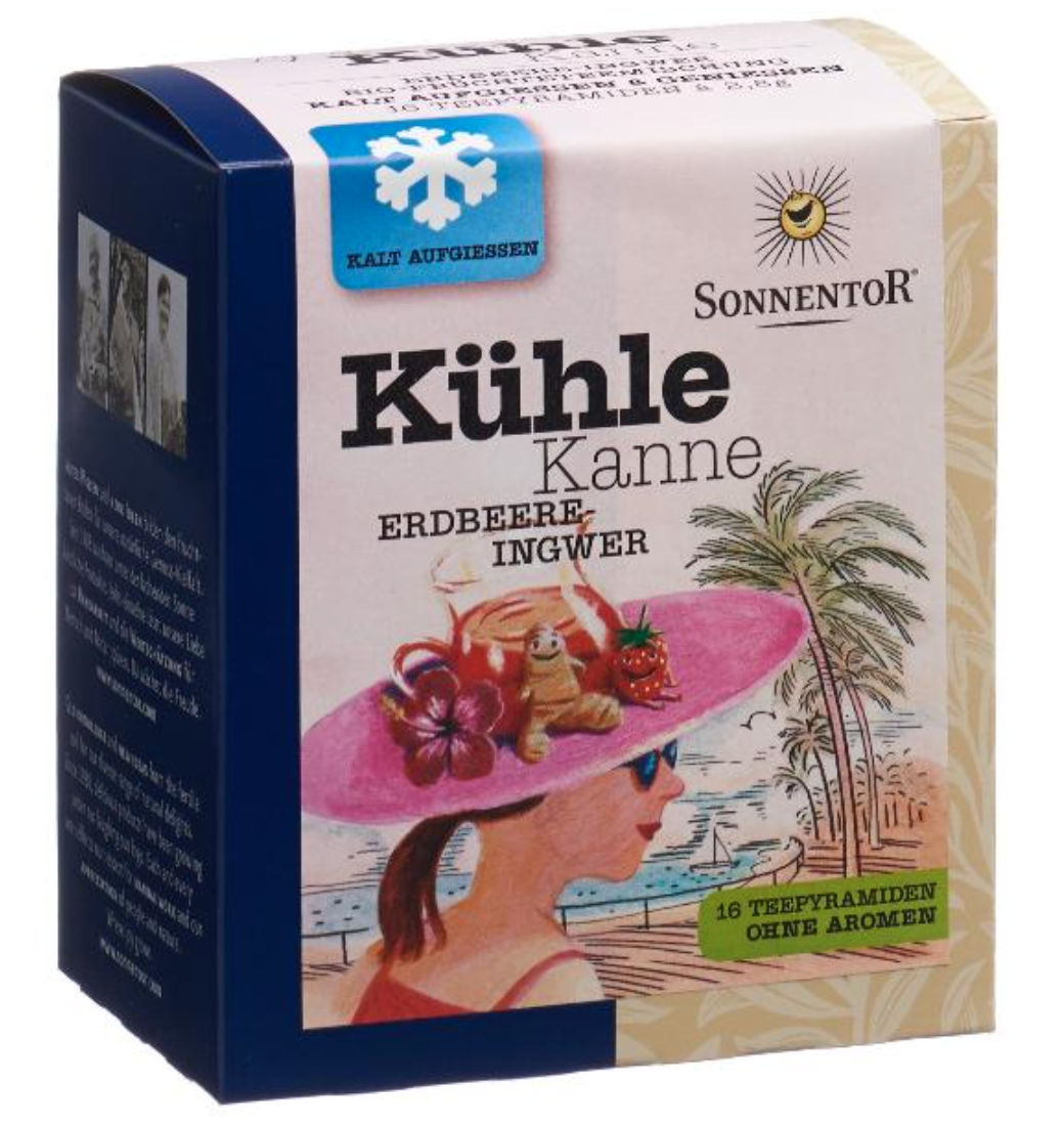 Sonnentor Kühle Kanne Erdbeere- Ingwer Tee (16x2.8g)