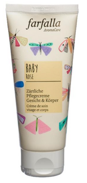 Farfalla Baby Zärtliche Pflegecreme Gesicht & Körper Rose (100ml)