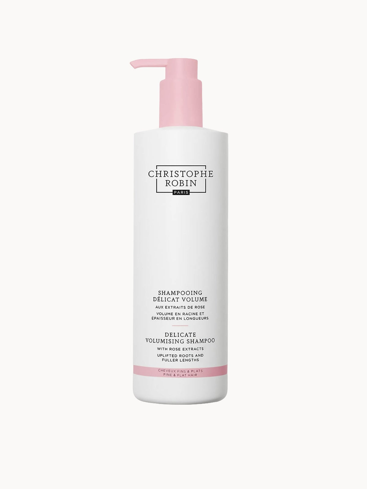 CHRISTOPHE ROBIN Delicate Volumising Shampoo with Rose Extracts (500ml)
