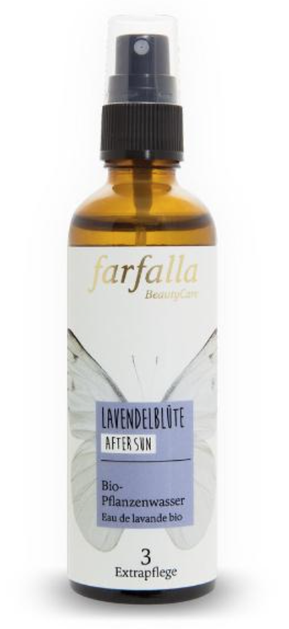Farfalla Lavendelblüten After Sun Pflanzenwasser Bio (75ml)
