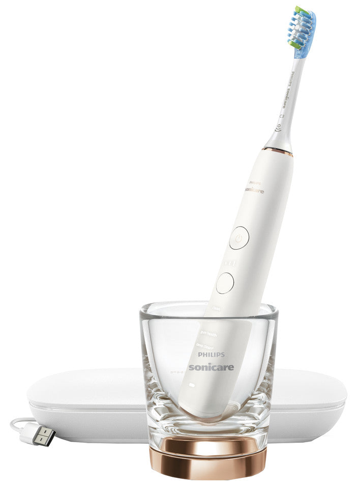Philips Sonicare DiamondClean 9000 elektrische Schallzahnbürste HX9911/94 Roségold (1 Stk)