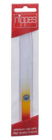 Nippes Glasnagelfeile im Etui 14cm assortiert gelb violett blau