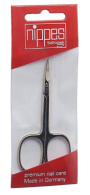 Nippes Hautschere 9cm spitz vernickelt