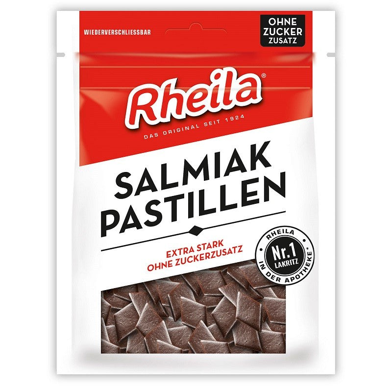 Rheila Salmiak Pastillen Ohne Zuckerzusatz (90g)