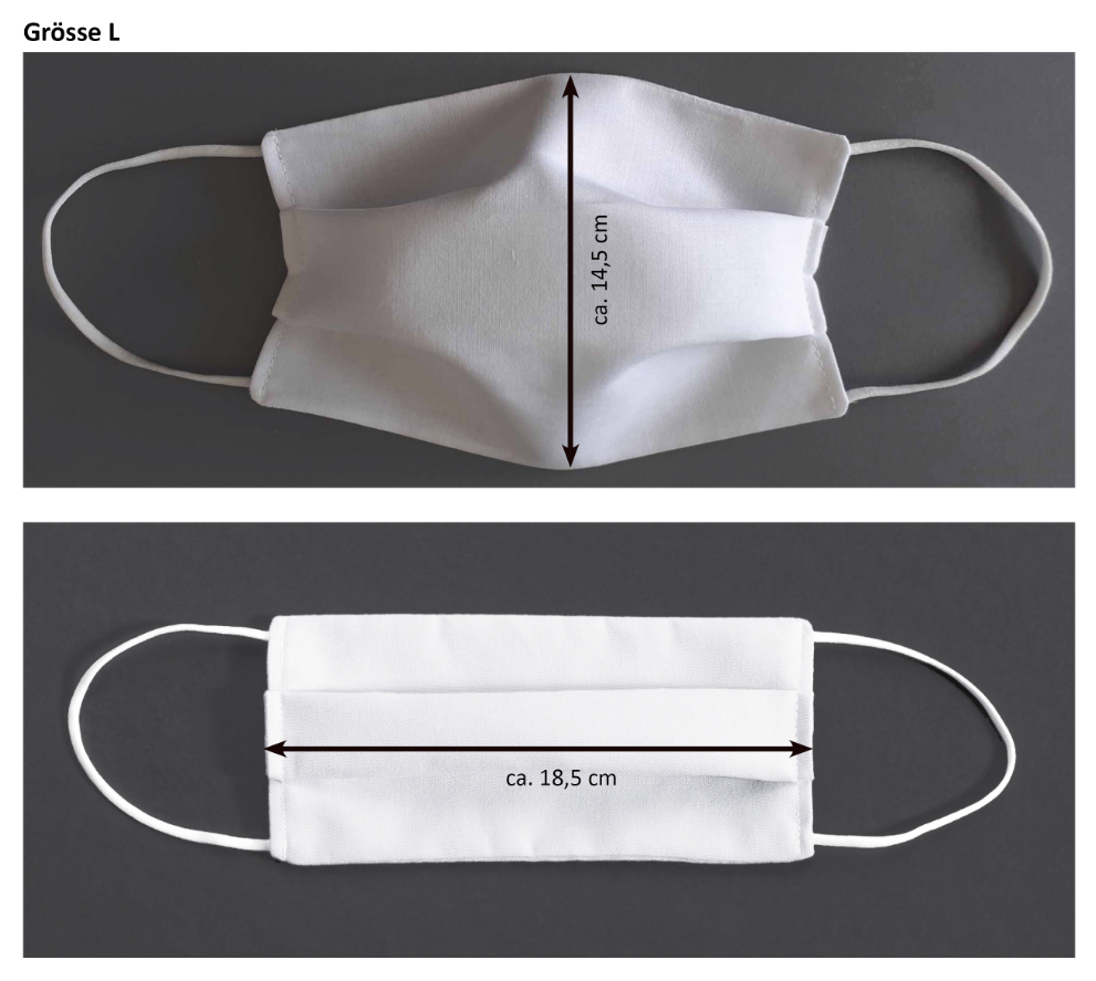 Jakob Schläpfer Testex Community Stoffmaske schwarz (Grösse L)