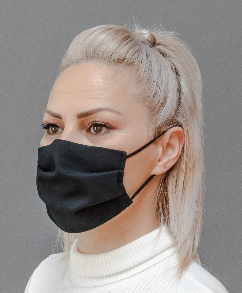 Jakob Schläpfer Testex Community Stoffmaske schwarz (Grösse M)