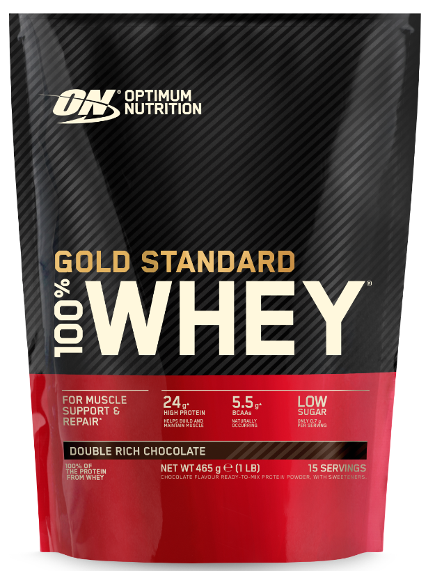 Optimum 100% Whey Gold Standard Double Rich Chocolate Beutel (450g)
