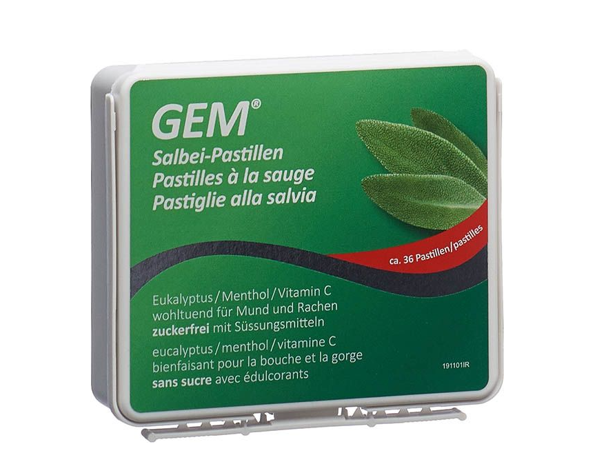 Gem Salbei Pastillen zuckerfrei (36 Stk)