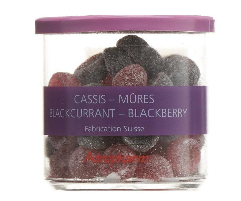 Adropharm Cassis-Brombeer reizlindernde Pastillen (140g)