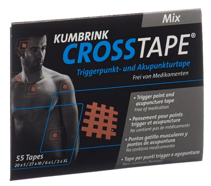 CROSSTAPE Schmerz- und Akupunkturtape Mix (55 Stk)