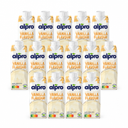 15 Packungen alpro Sojadrink Vanille à 250 ml in gestaffelten Reihen ohne Mengenplakette