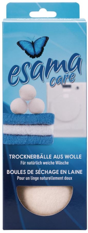 Esama Trocknerbälle aus Wolle (3 Stk)