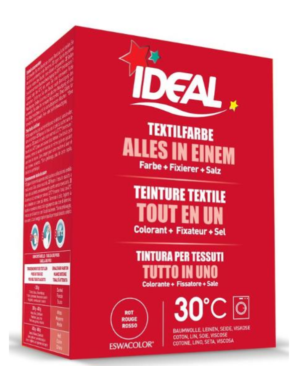 IDEAL Textilfarbe Alles in einem Rot (230g)